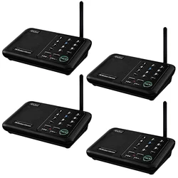 Wuloo 5820Ft 10-Channel Call All FM Wireless Intercoms for Home House Business Offices Room to Room One-way Talking System