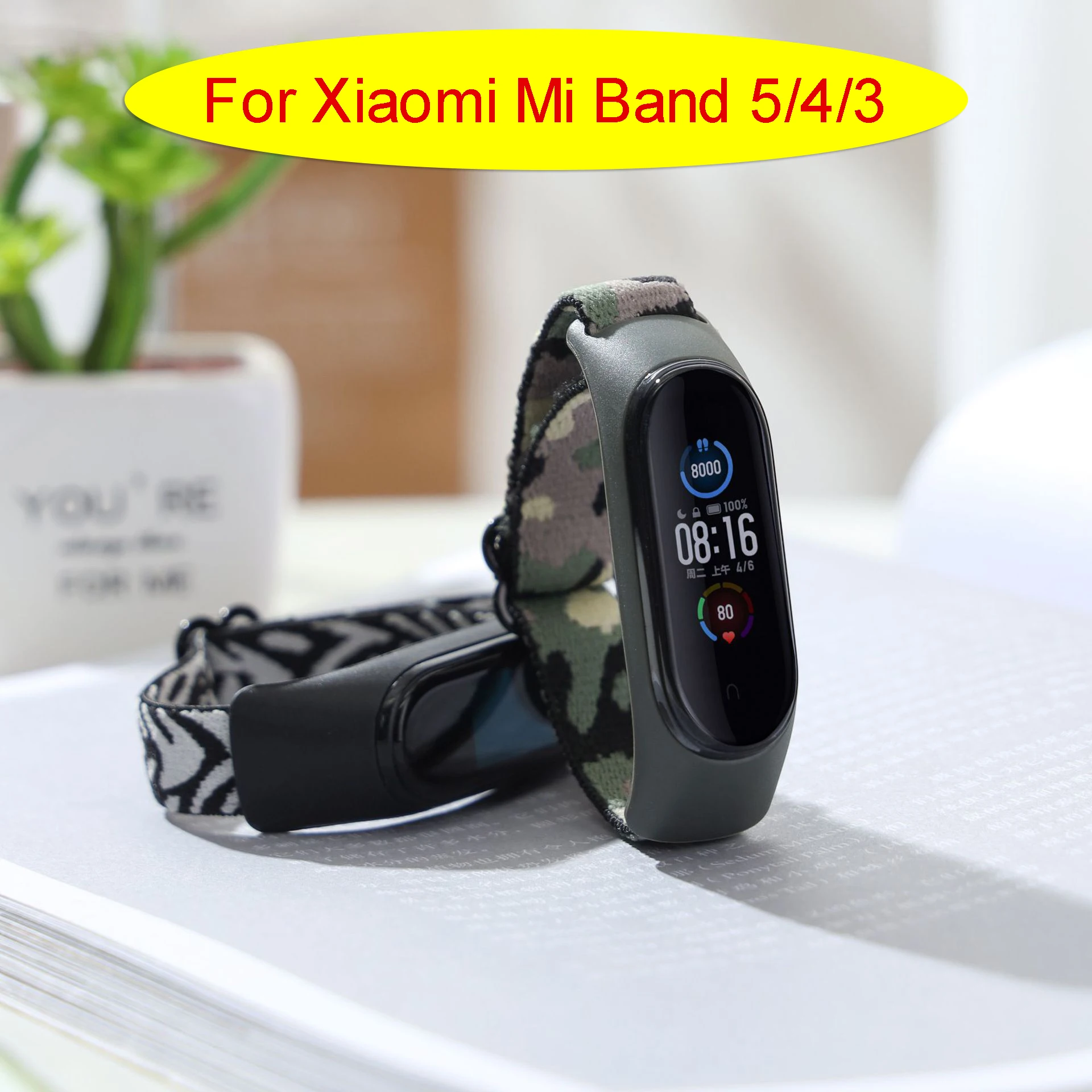 

Elastic Bracelet strap for Xiaomi mi band 4 3 replaceable Nylon band for Xiaomi mi 5 band smart watch for Mi 5 3 Loop Watchband