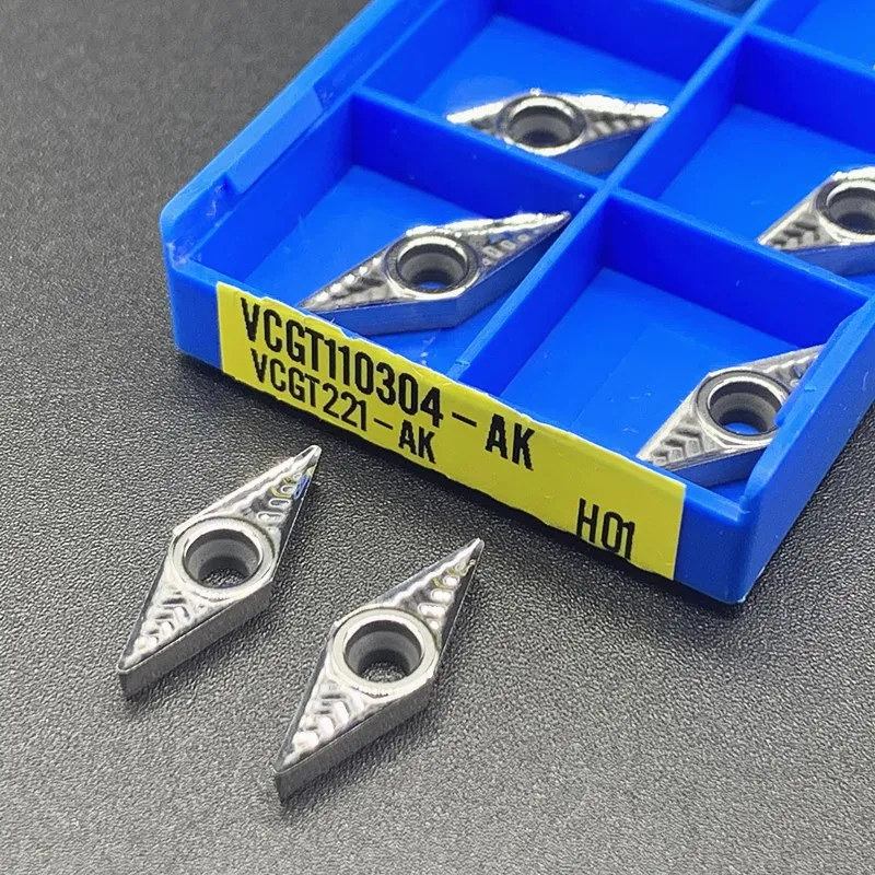 VCGT110304-AK HO1 VCGT110308-AK HO1, herramientas de corte de aluminio, máquina CNC, herramientas de carpintería de cobre y aluminio