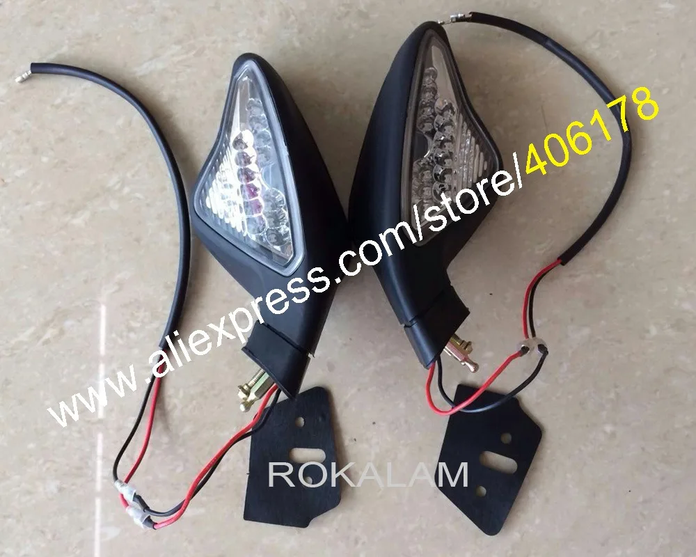 Hot Sales,Turn Signal Light Rear Mirror For Ducati 848 1098 1098S 1098R 1198 1198S 1198R Rearview Mirror Motorcycle Accessories