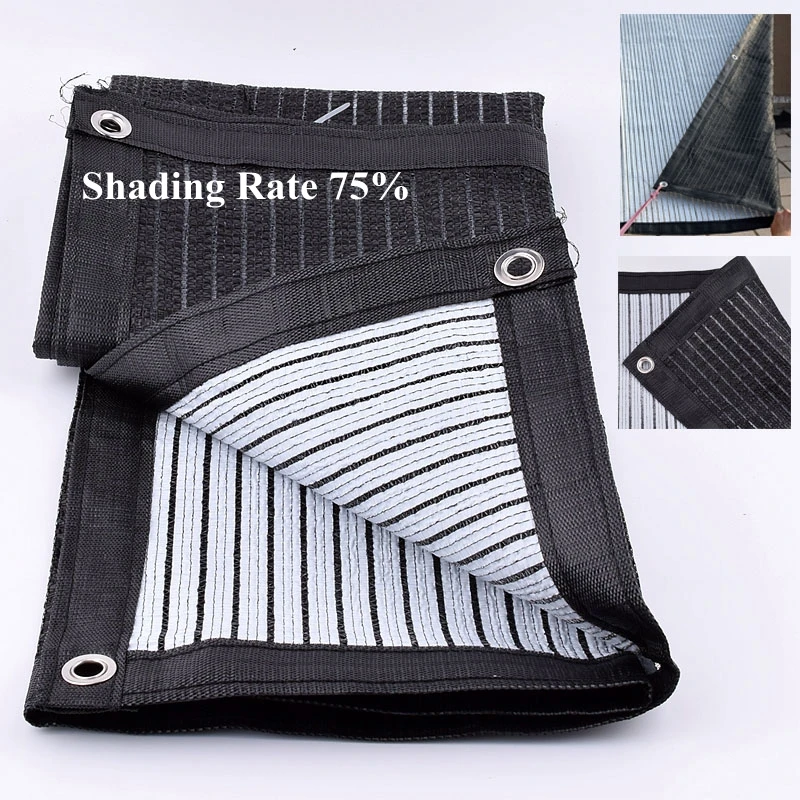 

75% Shading Rate Anti-UV Shading Net Succulent Plant Cover Shelter Outdoor Awning Sunshade Net Swimming Pool Shade Sail Cloth