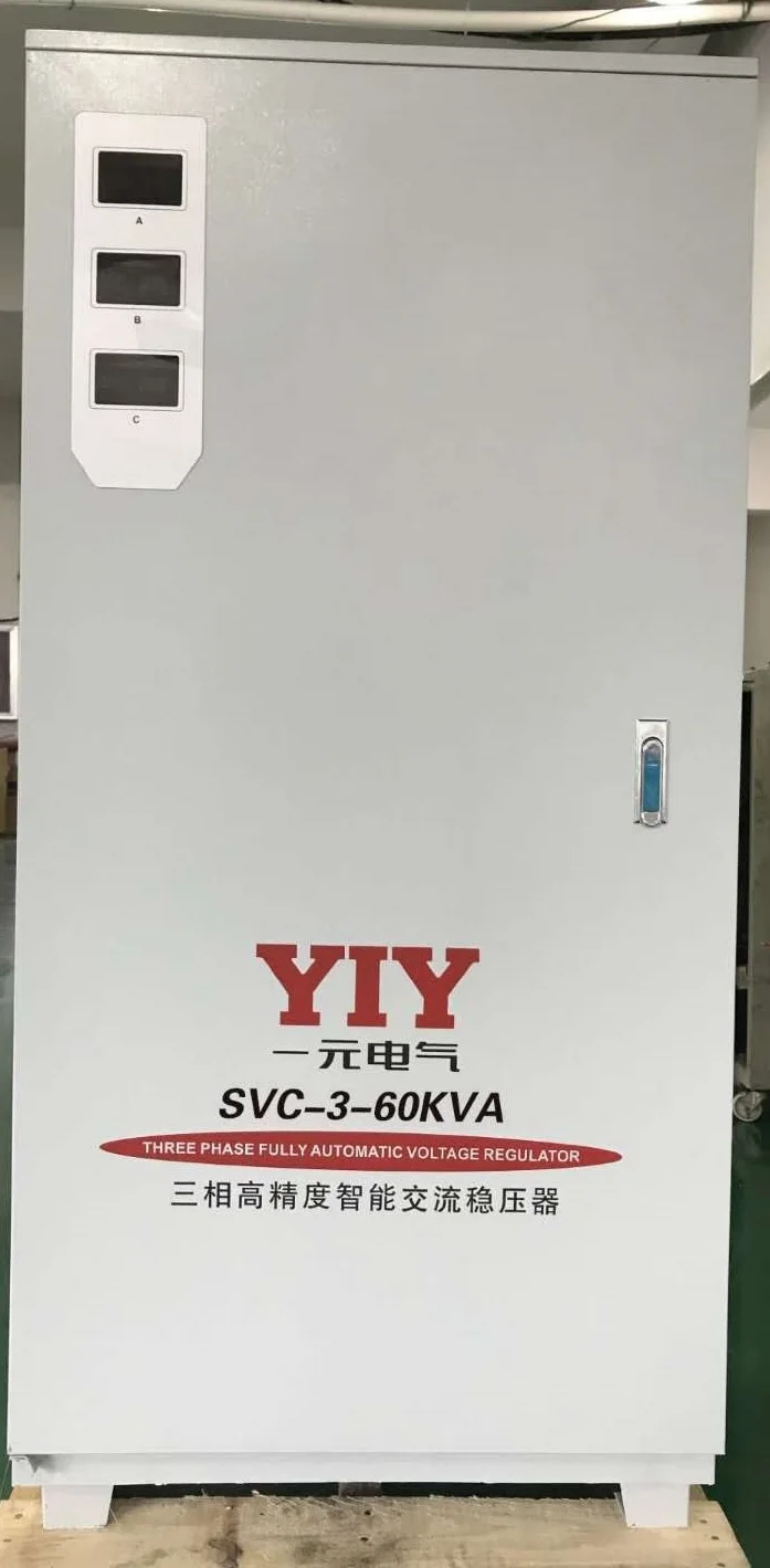 TNS/SVC-3-60KVA Servo Type AC 380V Triphasic Voltage Regulator Stabilizer 3 Phase 4 Wire Input range 280-430V Support Customize