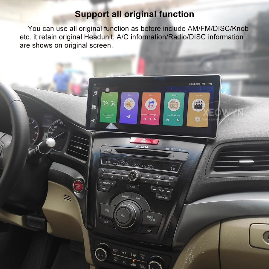 Android 12 For Honda Acura ILX 2013 2014 2015 2016 2017 2018 128gb Android Multimedia  Car Radio Audio GPS apple carplay