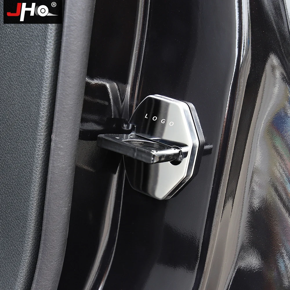 JHO Door Lock Protective Cover Cap+Limiter Kit For Ford Explorer 2011-2019 2018 2015 2016 2017 2014 2013 Sport Car Accessories