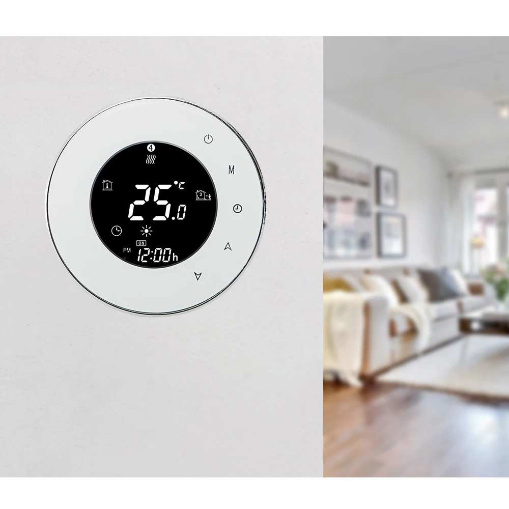 Thermostat Wifi, bobine de ventilateur, régulateur de température numérique, 220V, Tuya Smart Life, Alexa Google Home