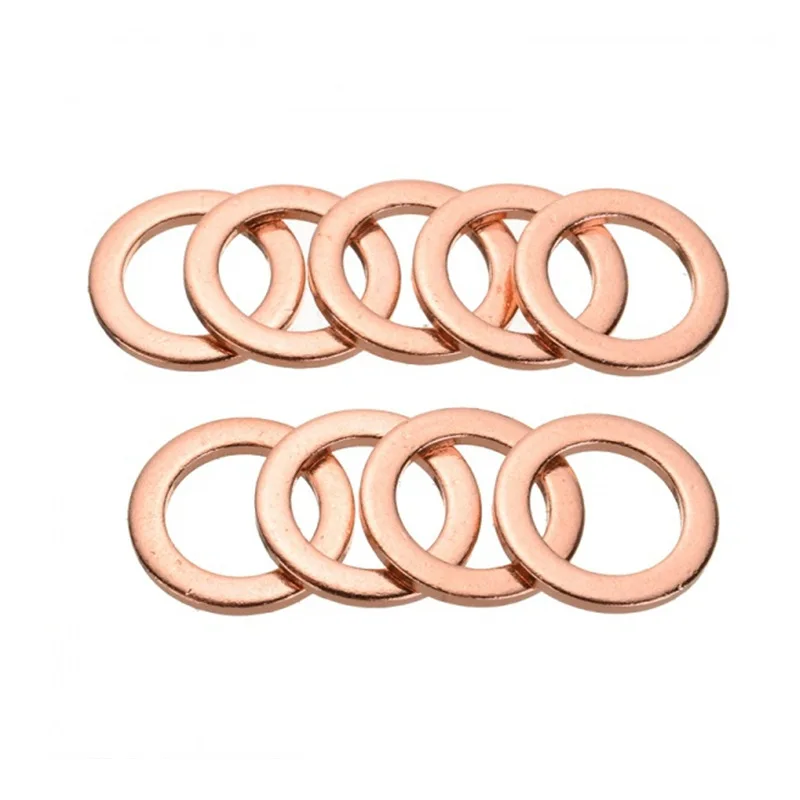 Flat washer O-shaped copper gasket combination red copper gasket box 400pcs gasket gasket