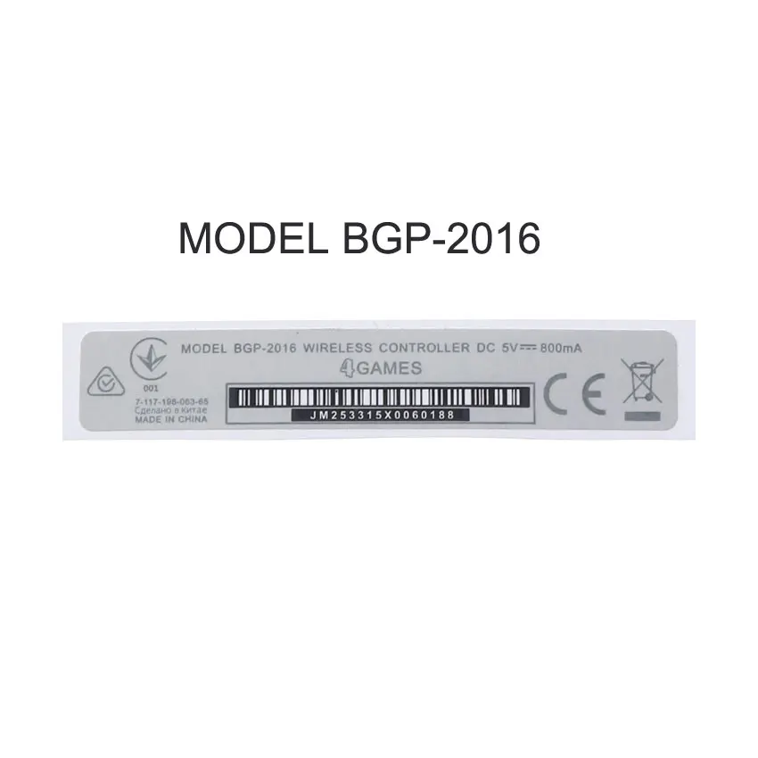 YuXi Segel Stiker Label Belakang Cangkang Pelindung Casing Rumah untuk PS4 Slim Pro Controller untuk PlayStation 4