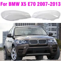 Car Front Headlight Transparent Lampshade Lamp shell E70 Headlight Cover Lens For BMW X5 E70 2007-2013