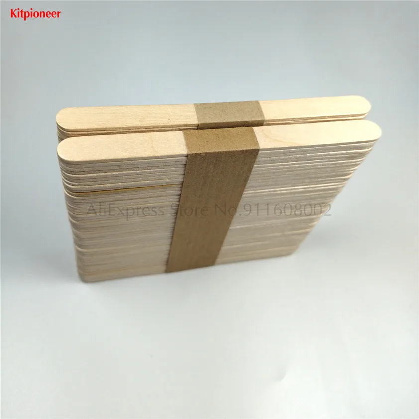 100 деревянных палочек, аксессуары для льда, палочки для березы, деревянные палочки для леденцов, длина 114 мм