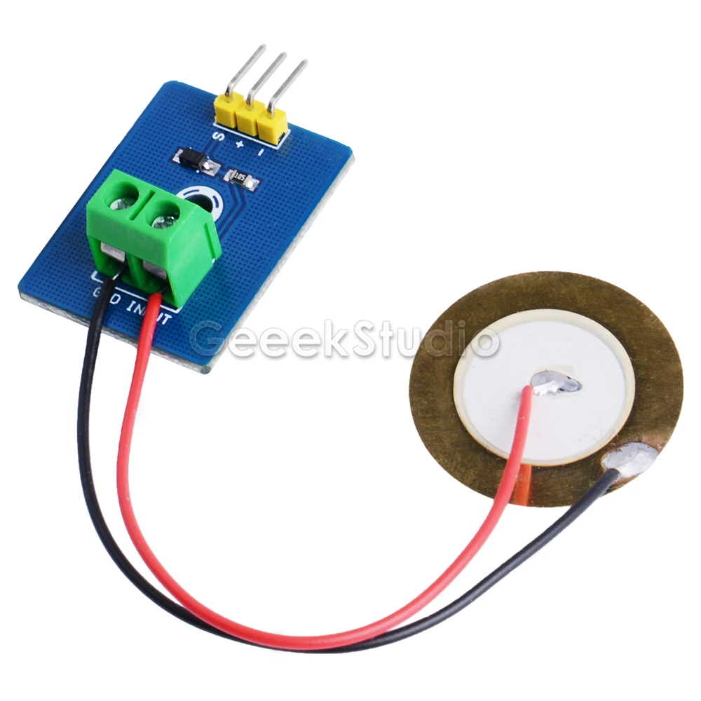 Raspberry Pi Vibration Sensor Module Ceramic Piezo Analog Signal for Raspberry Pi / MCU STM32 / ESP32