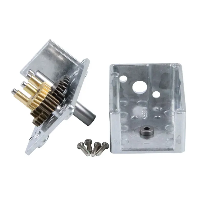 Reductor de Motor de CC pequeño de Metal 4632, reductor de engranaje helicoidal, relación de caja de cambios de Motor eléctrico de CC 40/65/150/200/250/324/600/1000