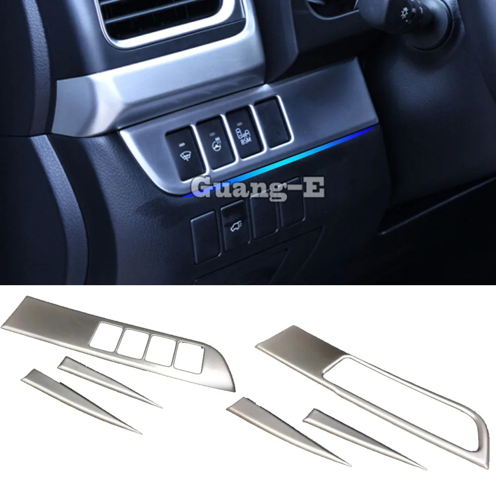 

Для Toyota Highlander 2015 2016 2017-2018 2019 2020 наклейка Стайлинг крышка ABS передняя фара противотуманная фара переключатель отделка рамка лампа 3 шт.