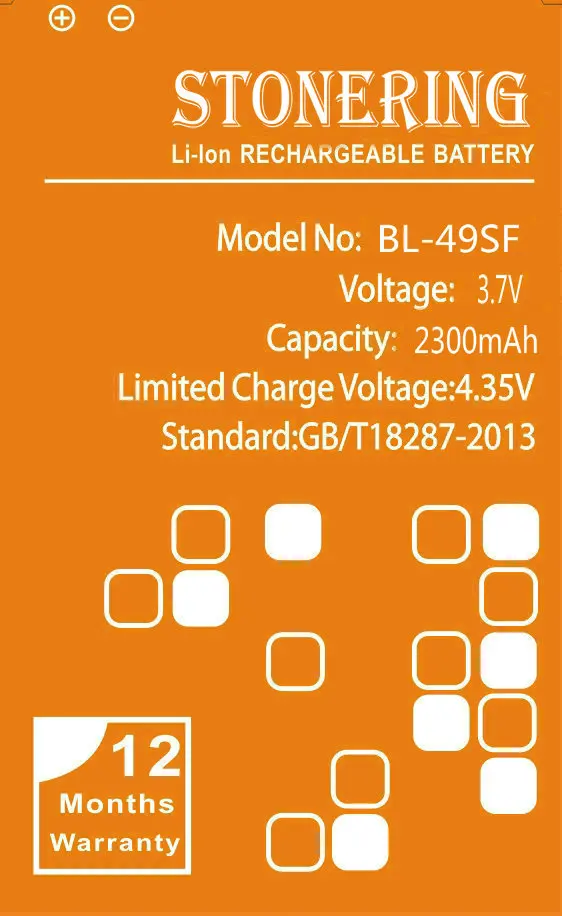 Stonering  original 2300mAh BL-49SF Battery for LG H525N G4 Mini G4mini G4 Beat G4Beat G4C G4S H735T Cell Phone