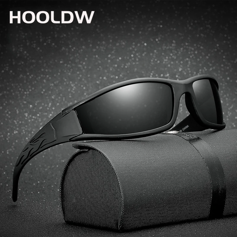 

HOOLDW Classic Polarized Sunglasses Men Brand Designer Driving Sun Glasses UV400 Male Outdoor Sports Goggle Eyewear Gafas De Sol