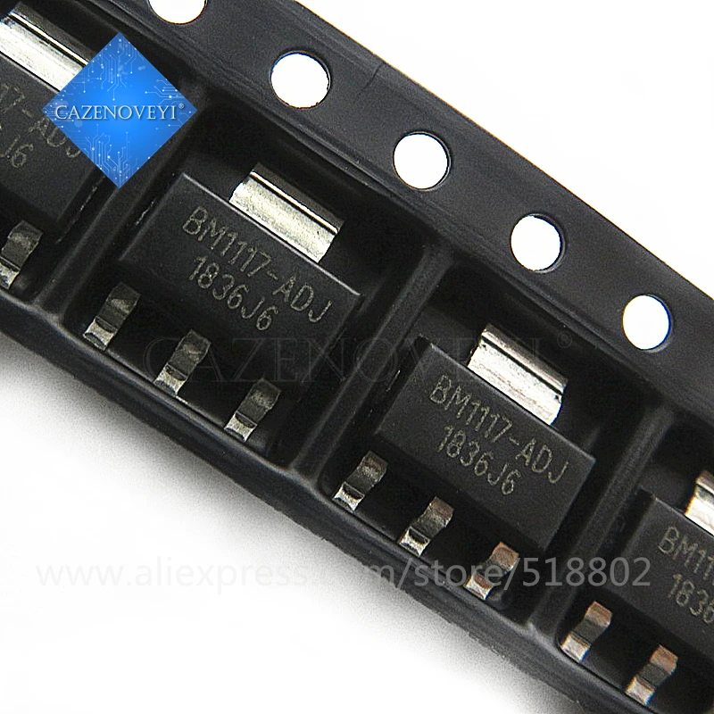 5pcs/lot LM1117IMPX-3.3 N05B LM1117IMPX-5.0 N06B LM1117MPX-ADJ N03A BM1117-ADJ BM1117 SOT-223 In Stock