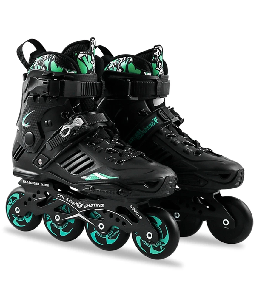 Adulto sapatos de patinação patins inline novo deslizamento suave patins de skate livre durável patins seguros tamanho 35-44 feminino masculino