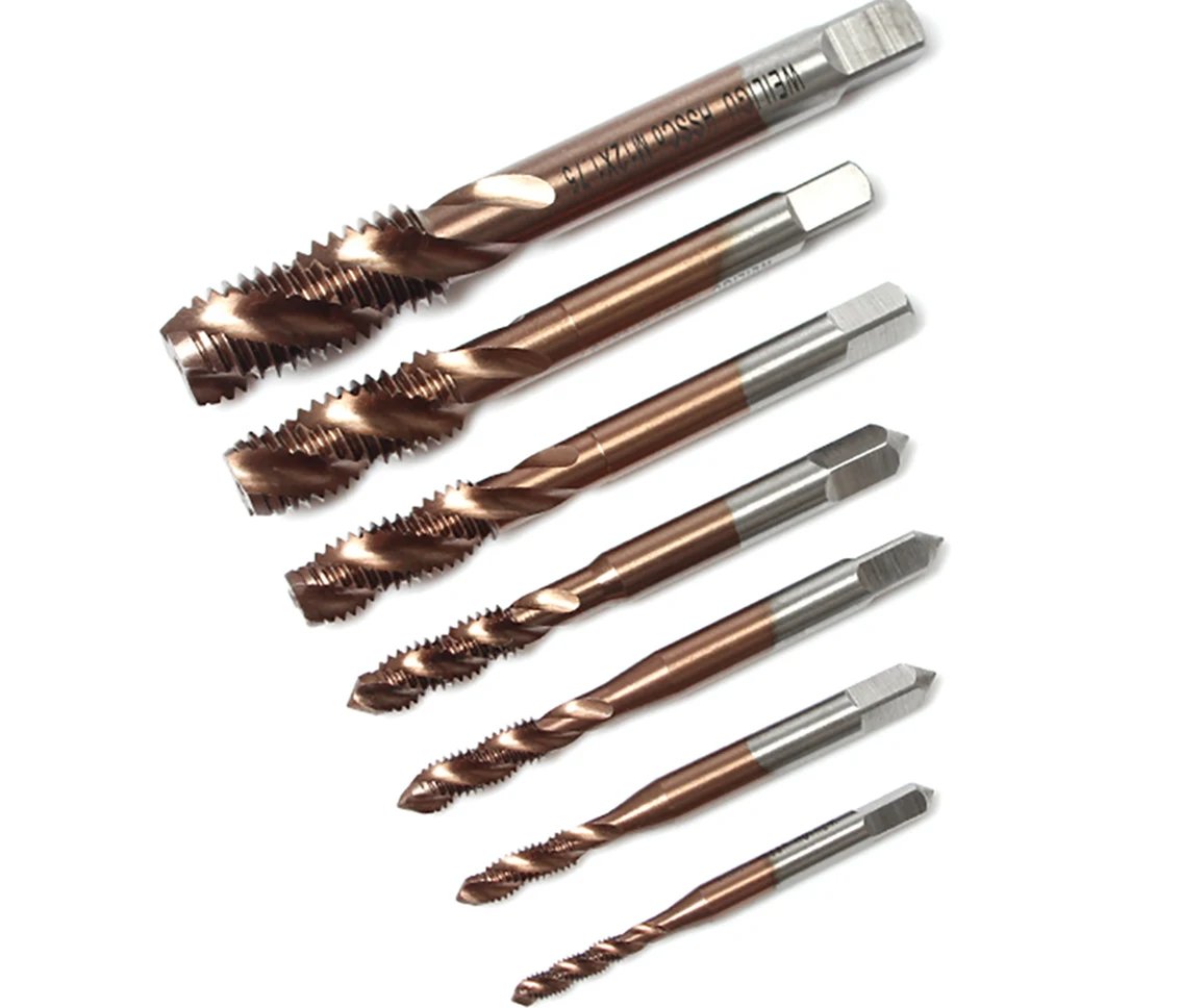 

1Pcs Machine Taps Drill Bits Cobalt HSS Spiral Thread Plug Taps Tools Parts M3 M4 M5 M6 M8 M10 M12