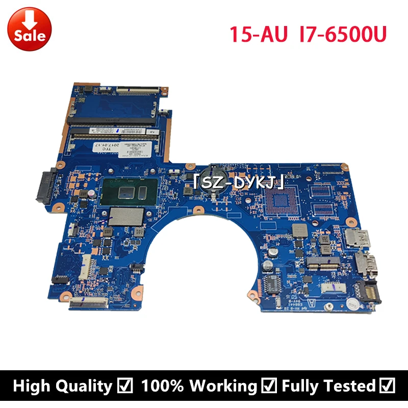 

For HP Pavilion 15-AU Laptop Motherboard With SR2EZ i7-6500U CPU 856223-601 856223-501 859953-601 DAG34AMB6D0 Mainboard