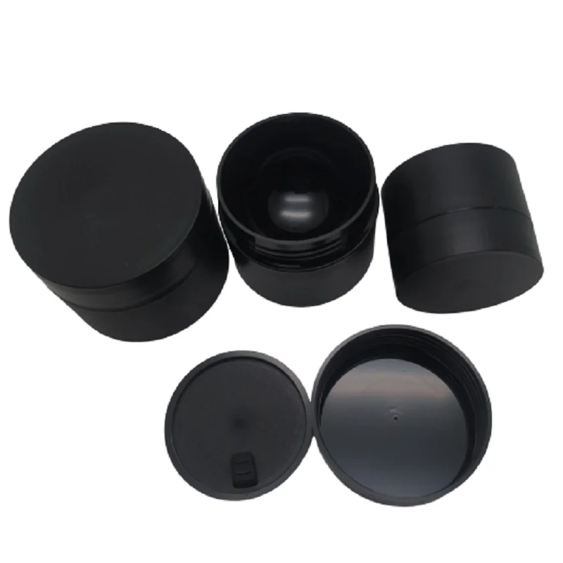 

Empty 5g15g 20g 30g 50g Frosted Black Plastic Cream Container Refillable Cosmetic Containers Facial Mask Emulsion jar 50 pcs/lot