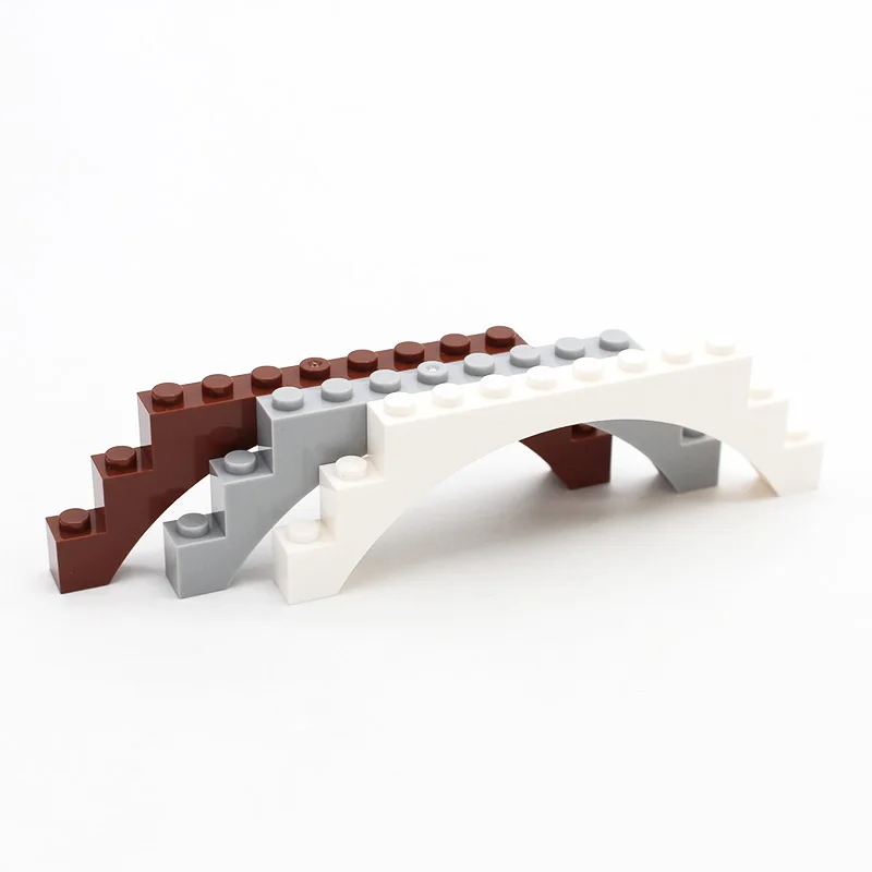 

Moc Brick Arch 1x12x3 6108 Top with Reinforced Underside Bridge DIY Enlighten Building Blocks Compatible Assembles Particles