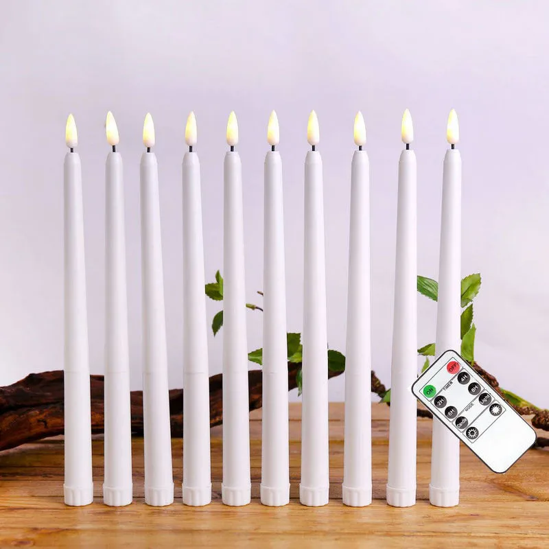 

Window Candles Remote controlled w/Timer Flameless Romantic 3D Wick LED Taper Candle Battery operated Christmas Home Decoration