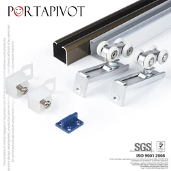 Wardrobe Hanging Roller Pulley Wooden Door Sliding Door Hardware Hanging Pulley Wheel Slides Rail Pulley Trumpet