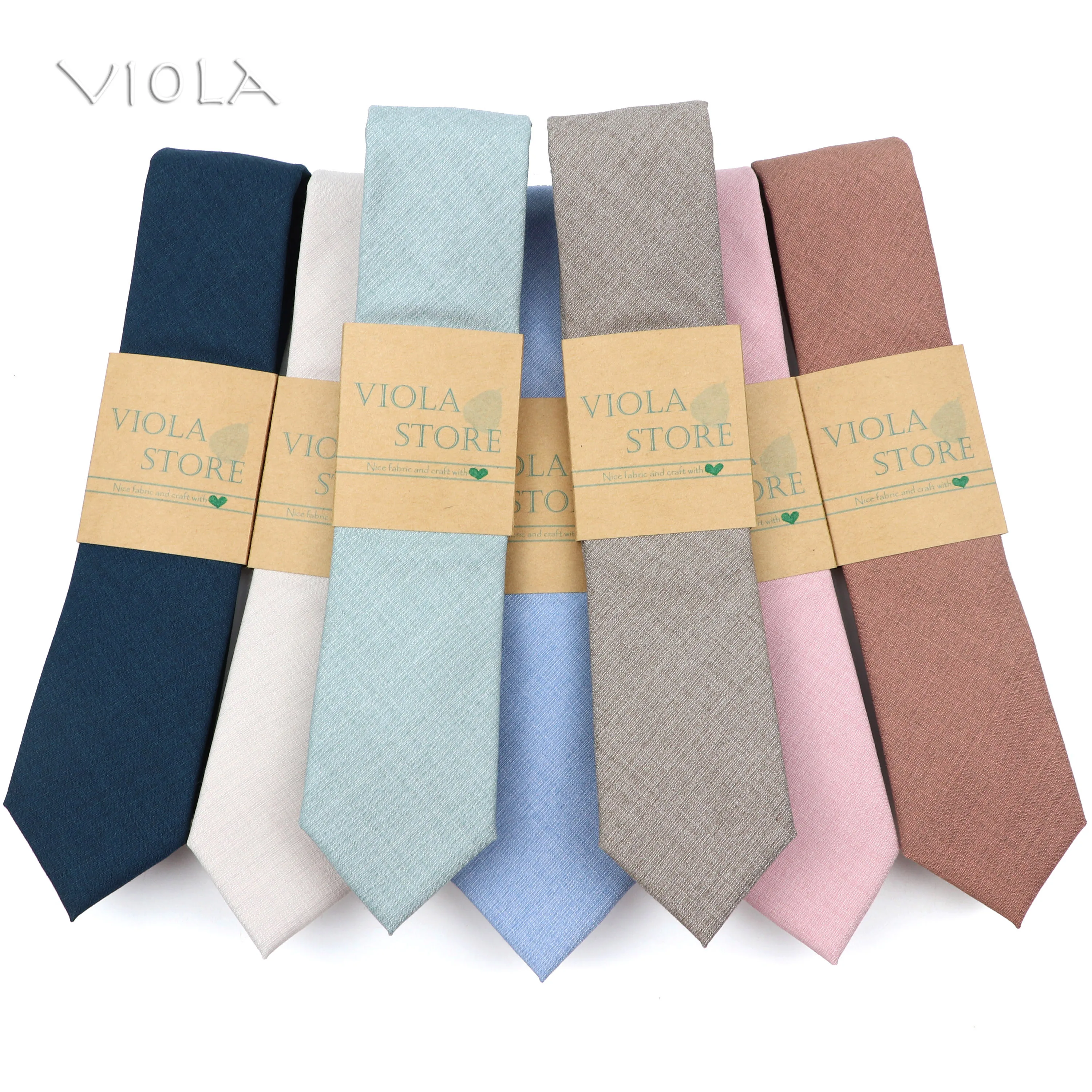 

Bamboo Fiber Hot Sandy Grey Dusty Green Blue Pink Anti-wrinkle Necktie Solid 6cm Narrow Wedding Party Men Cravat Gift Accessory