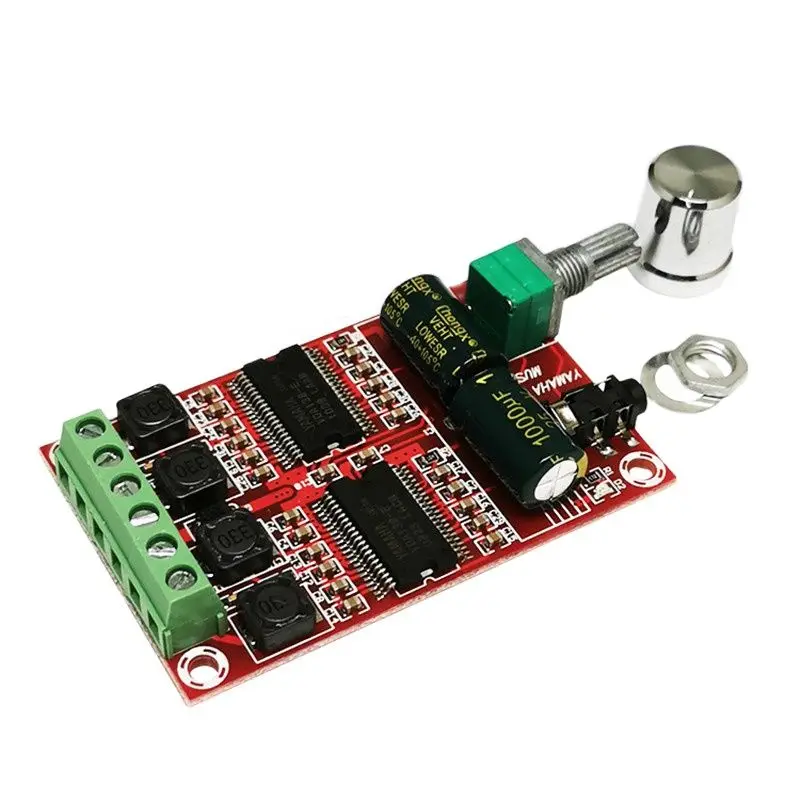 Placa de amplificador de potência digital dupla-canal 2*20w chipset de núcleo duplo de alta resolução classe d placa de amplificador de áudio de alta definição