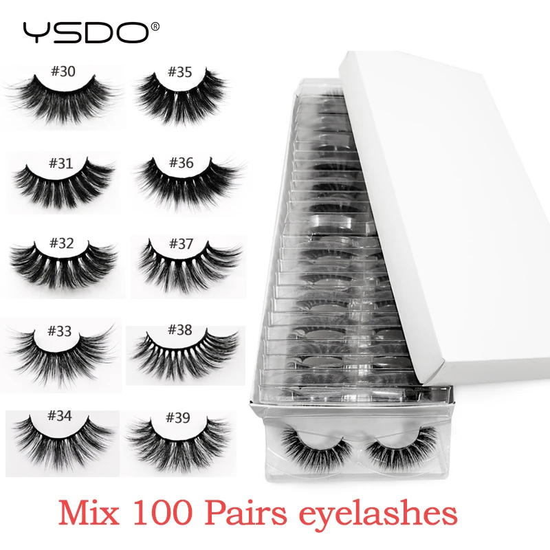 Wholesale mink eyelashes 4/10/20/50/100 pairs 3d mink lashes eyelash extension natural false eyelashes makeup fake lashes bulk