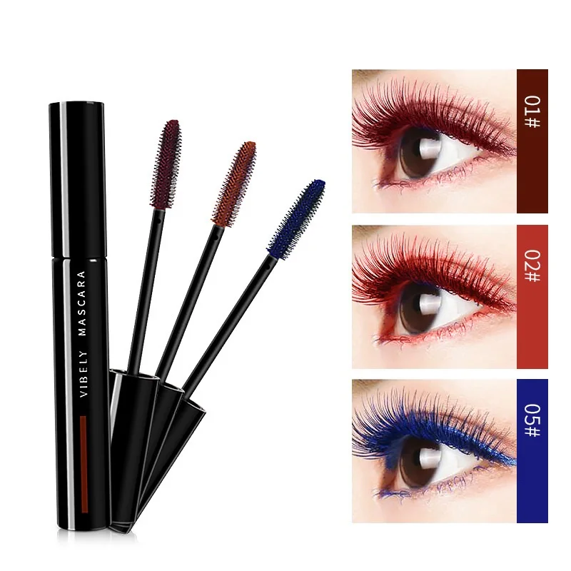 Color Mascara Long Lasting Long-lasting Curling Lengthening Makeup Blue Green Red Color Mascara Eye Lashes Eye Cosmetic TSLM1