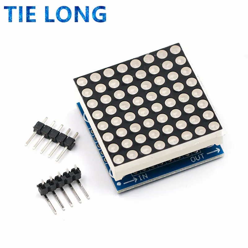 MAX7219 Modul Dot Matrix Modul Mikrokontroler Modul Tampilan Barang Jadi, Dapat Bersama untuk Pemrograman Arduino