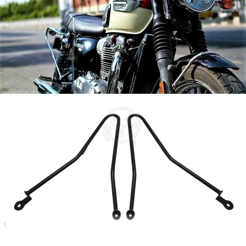 

1set Black Motorcycle Rear Saddlebag Luggage Support Rack Mount Bracket For Triumph Bonneville SE T100 2001 2012 2013 2015