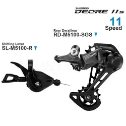 SHIMANO-DEORE m5100バイクシフターセット,リアディレイラー,SL-M5100-R,RD-M5100スピード,11スピード,マウンテンバイク用オリジナルパーツ