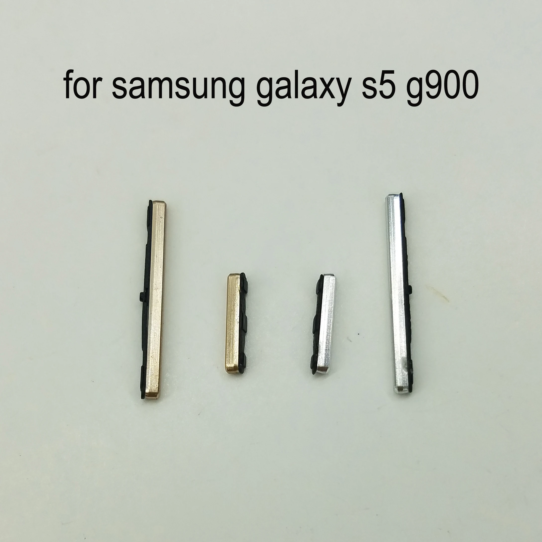 For Samsung Galaxy S5 G900F G900H G900I G900 i9600 G900FD G900MD Phone Housing Frame Volume Power Button On Off Side Key Gold