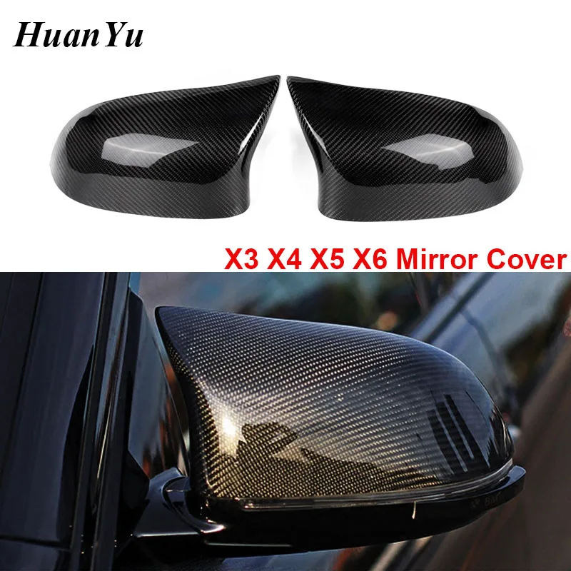 

F15 F16 Replacement Carbon Fiber X5M Look Mirror Cover for BMW X3 X4 X5 X6 F25 F26 Side Door Rearview Caps 2014+