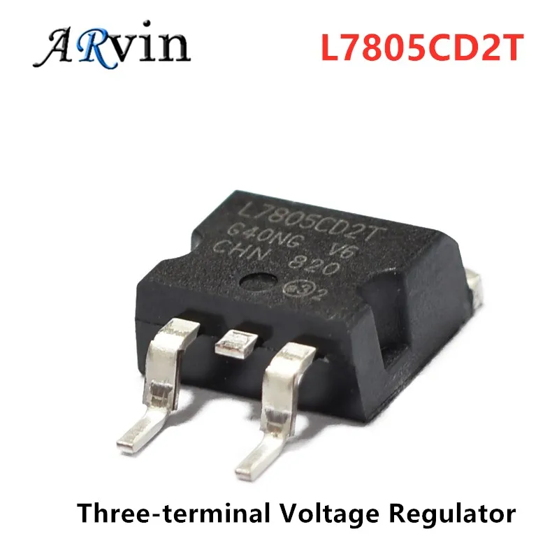 10Pcs L7805C2T TO-263 L7805CD2T TO263 L7805 SOT L7805AC2T Three-terminal Voltage Regulator New