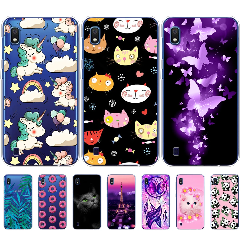 Case For Samsung A10 Case cover phone Silicone funda For Samsung Galaxy A10 A 10 cover SM-A105F A105 A105F cartoon coqa