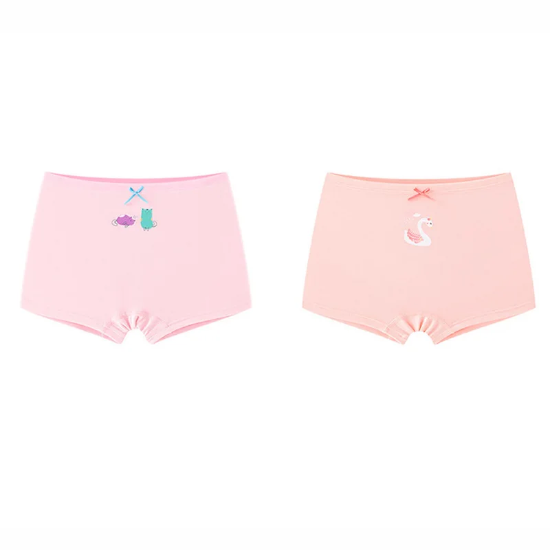 2pcs Kids Panties For Girls Class A Cotton Girl Underwear Child Soft Pants Briefs For Girl Boys Boxer Underpants 2-12 Years Old