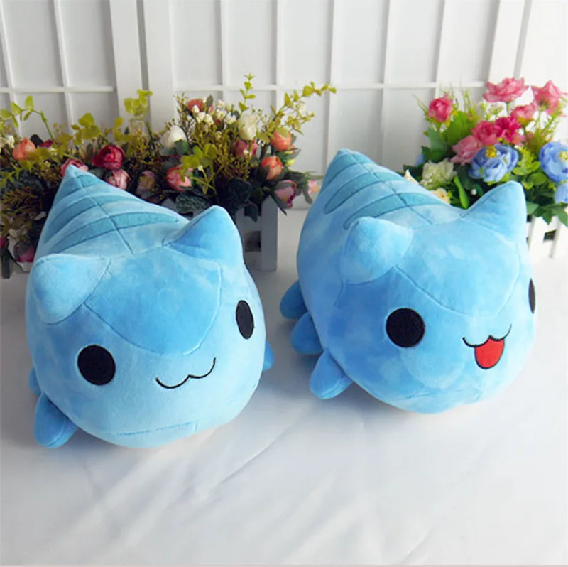 Bugcat Capoo Plush Toy Anime Blue Cat Worm Cosplay Doll Stuffed Pillow 15/30cm for Gift