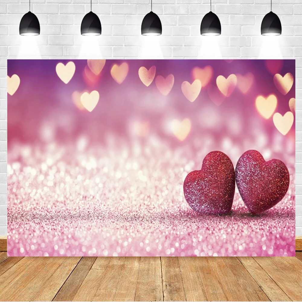 Yeele Valentine's Day Background Photography Light Spot Flash Hearts Lover Backdrop Indoor Photocall Photo Studio Photophone