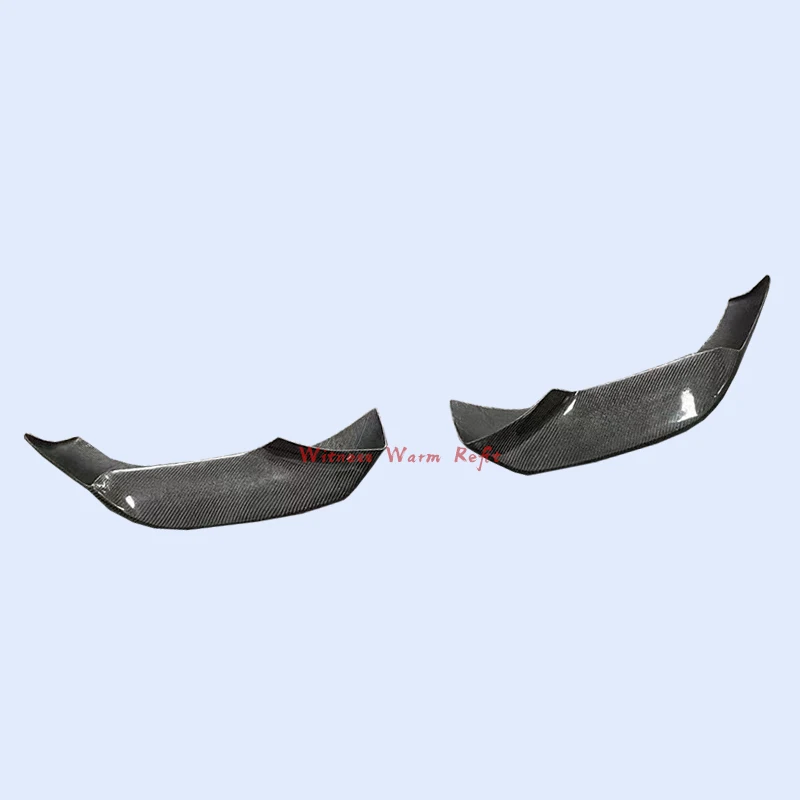 Carbon Fiber Wrap Angle Car Front Bumper Aprons Side Splitter for Bmw X6 G06 2019 2020 2021