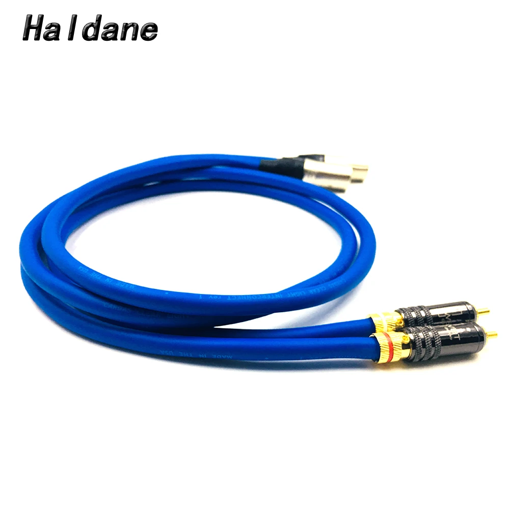 

Haldane Pair WBT-0144 RCA to XLR Male to Male Balacned Audio Interconnect Cable XLR to RCA Cable with CARDAS Clear-Light-USA