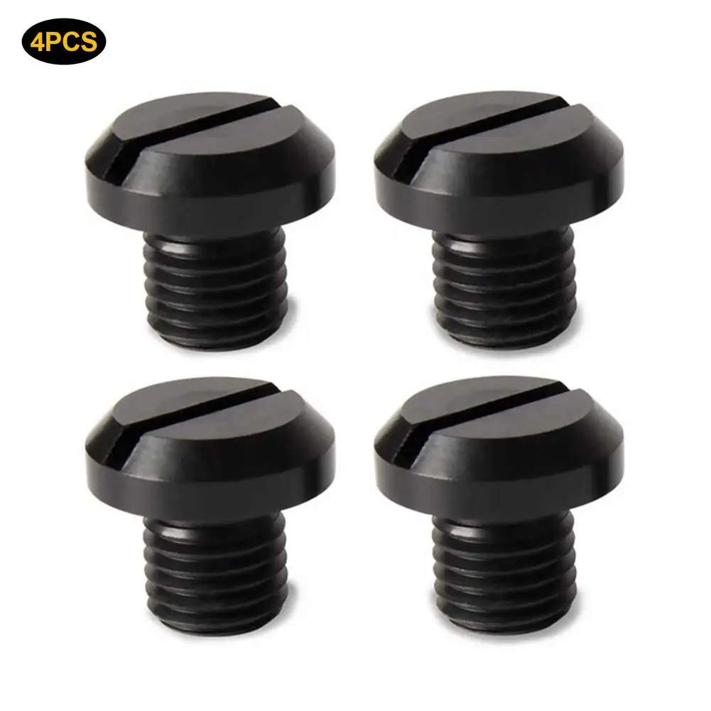 4Pcs Motorcycle Mirror Hole Plugs Screws T6-6063 Billet Aluminum Durable Nuts Bolts Mirror Holes Protection For Motorcycle M10