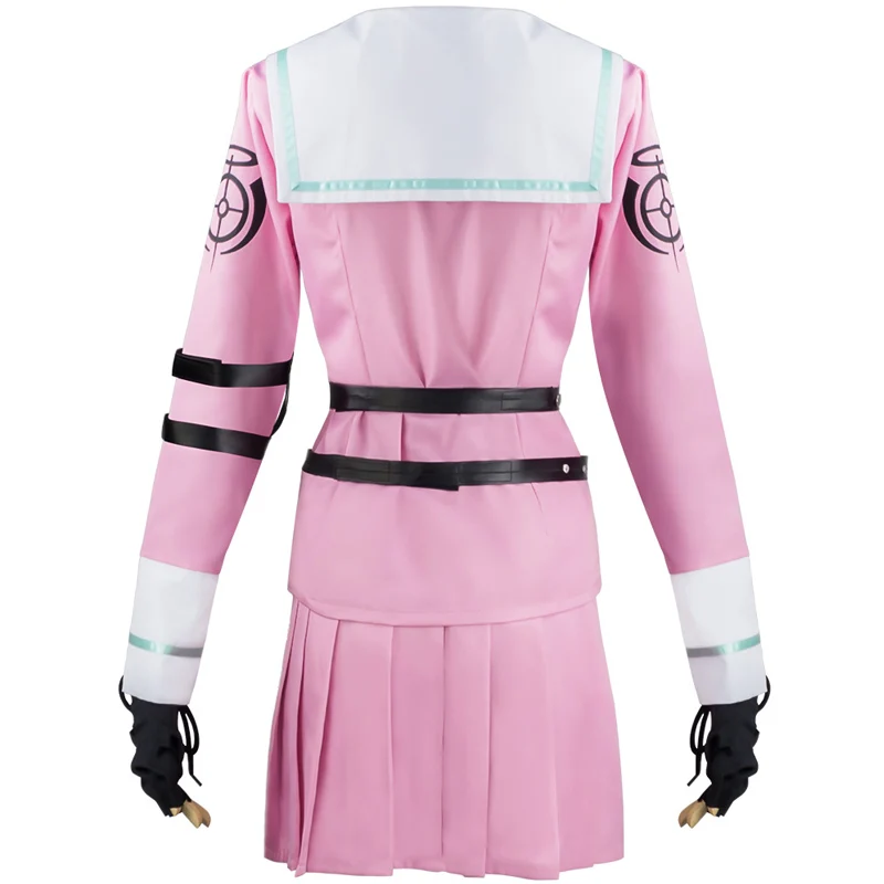 Danganronpa V3 Miu Iruma Cosplay  Girls Dress Sailor Suit Full set  Wigs Sets Free Belt Puttee Arm Strap Collar Socks Goggles