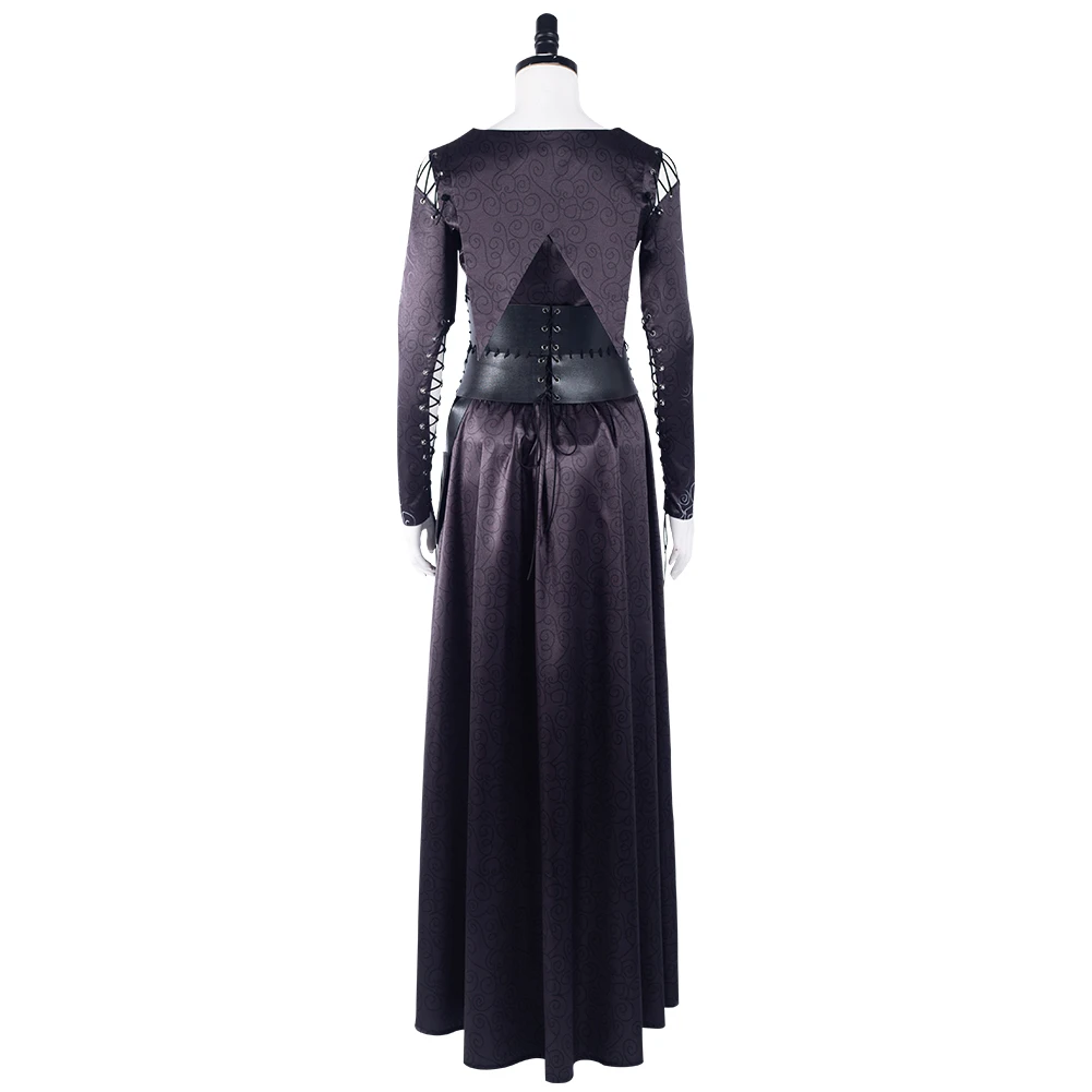 Bellatrix Lestrange Cosplay Kostüm Halloween Karneval Kleid Anzug