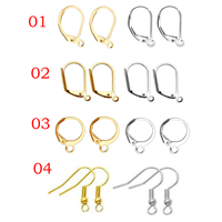 20Pcs/Lot Stainless Steel French Earring Clasps Hooks Men Women DIY Components For Ear Jewelry Making Findings Not Allergic