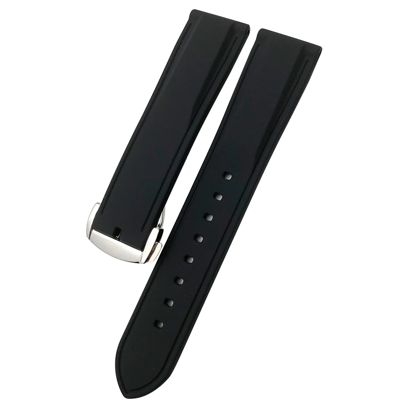 20mm 18/19mm 21/22mm 23/24mm Rubber Silicone Waterproof Watch Band Fit For Omega Seamaster IWC Pilot Seiko SKX 007 Citizen Strap