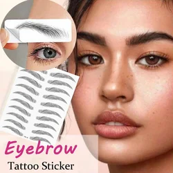 Magic False Eyebrows 4D Hair-like Eyebrow Tattoo Sticker Waterproof Lasting Makeup Water-based Eye Brow Stickers Cosmetics