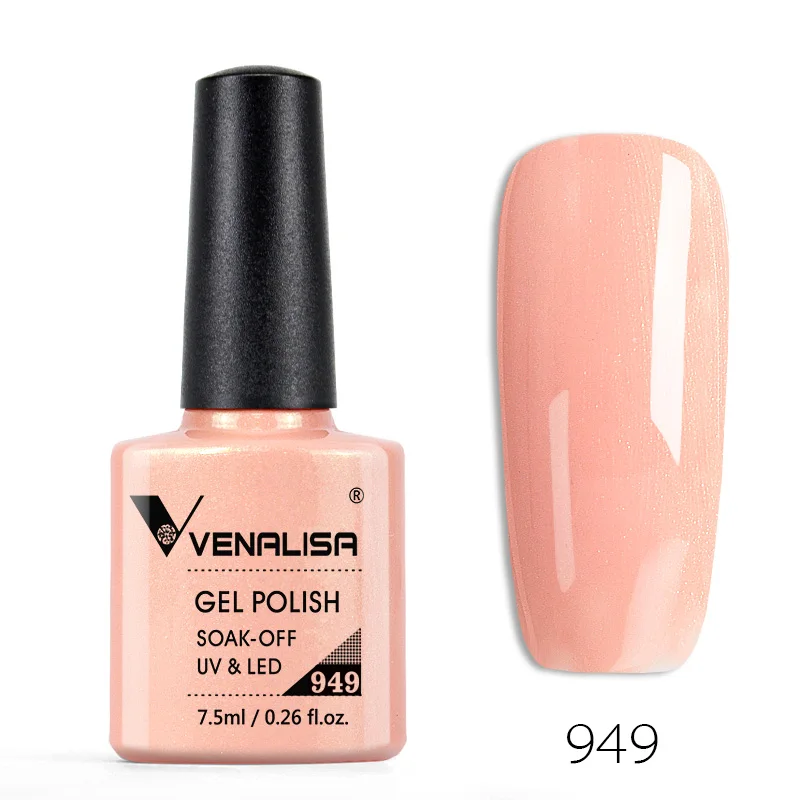 # 61508 Venalisa Gel Nail 7,5 ml Top Coat Top Base Coat Foundation voor UV Gel Polish Beste op Ali Nieuwe Stijl Nagellak Vernis