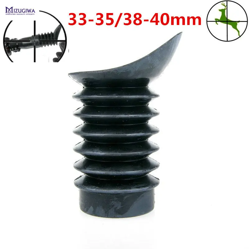 Hunting Flexible Rifle Scope Ocular Rubber Recoil Cover Eye Cup Eyepiece Protector Eyeshade 33-35/38-40mm Anti Impact